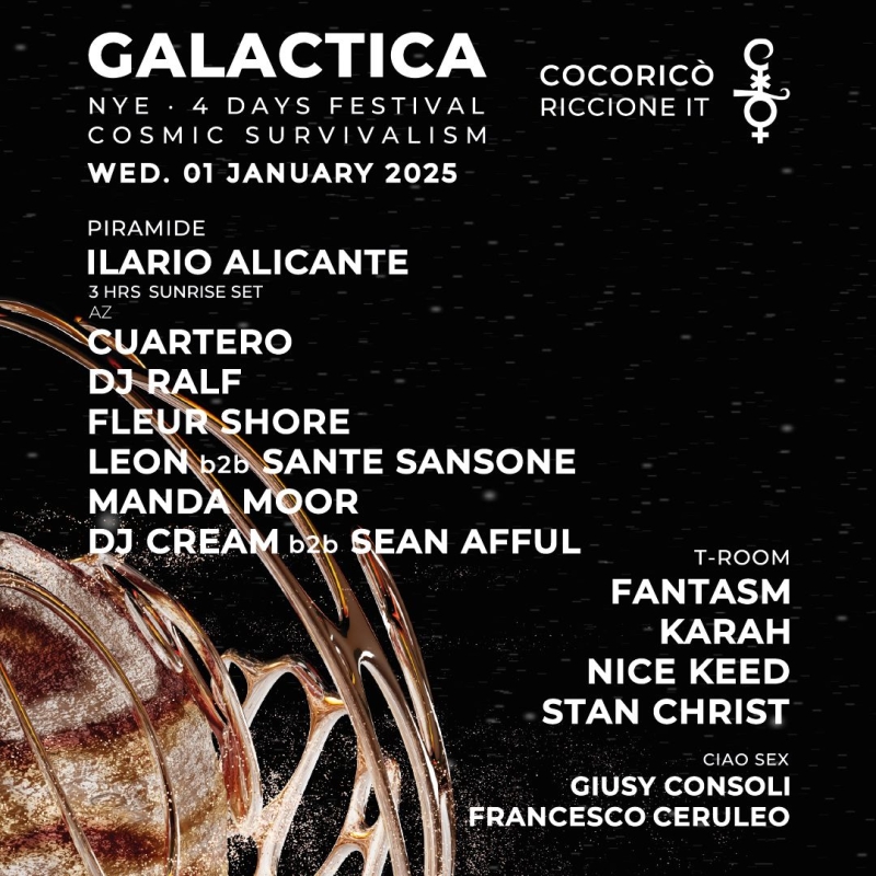 GALACTICA NYE - 4 DAYS FESTIVAL COSMIC